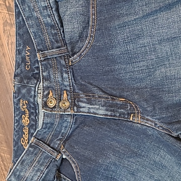 Eddie Bauer Curvy Cropped Denim Jeans Women's 8 - Picture 3 of 6